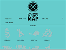 Tablet Screenshot of gourmetscratchmap.com